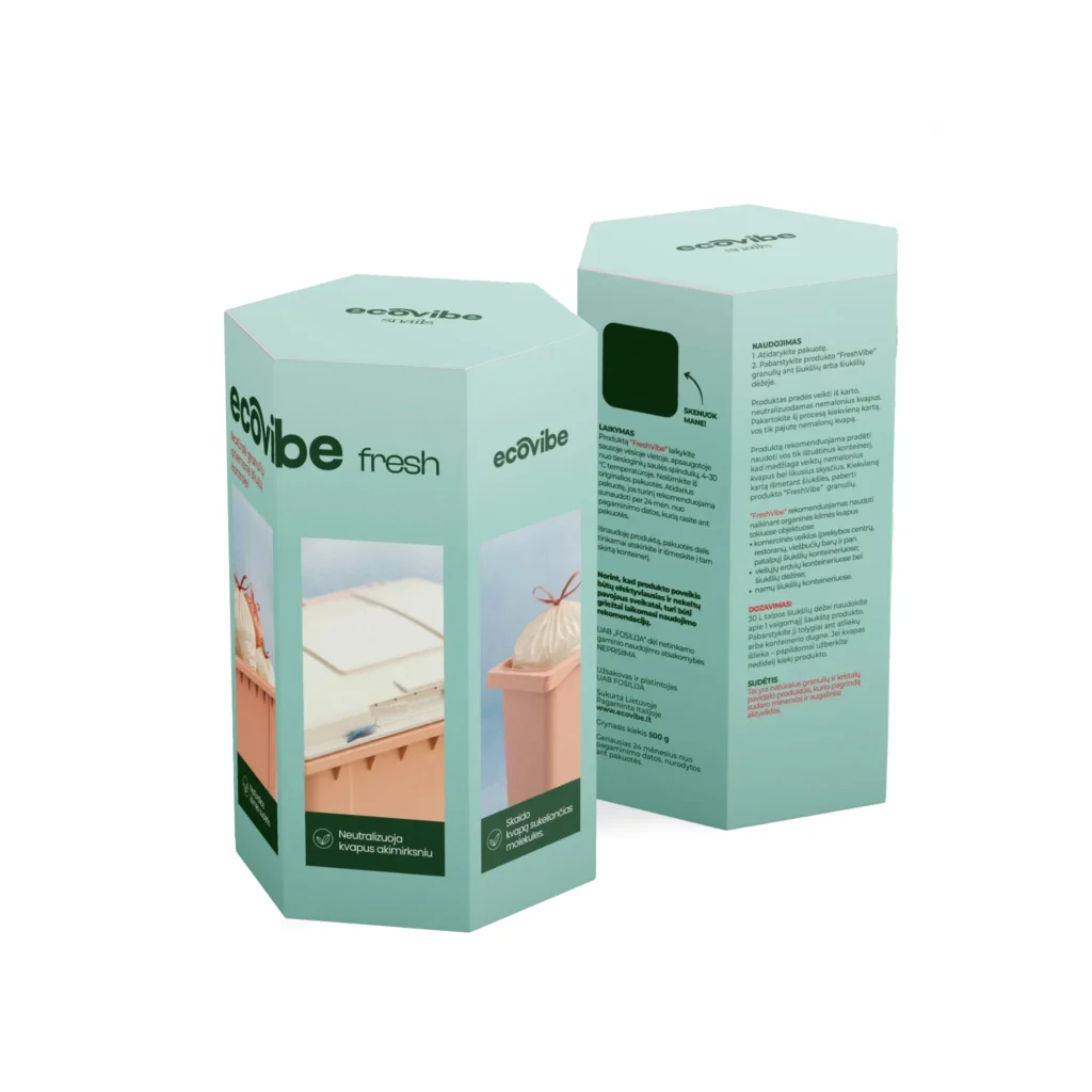 Ecovibe Binfresh - nemalonių kvapų neutralizavimui